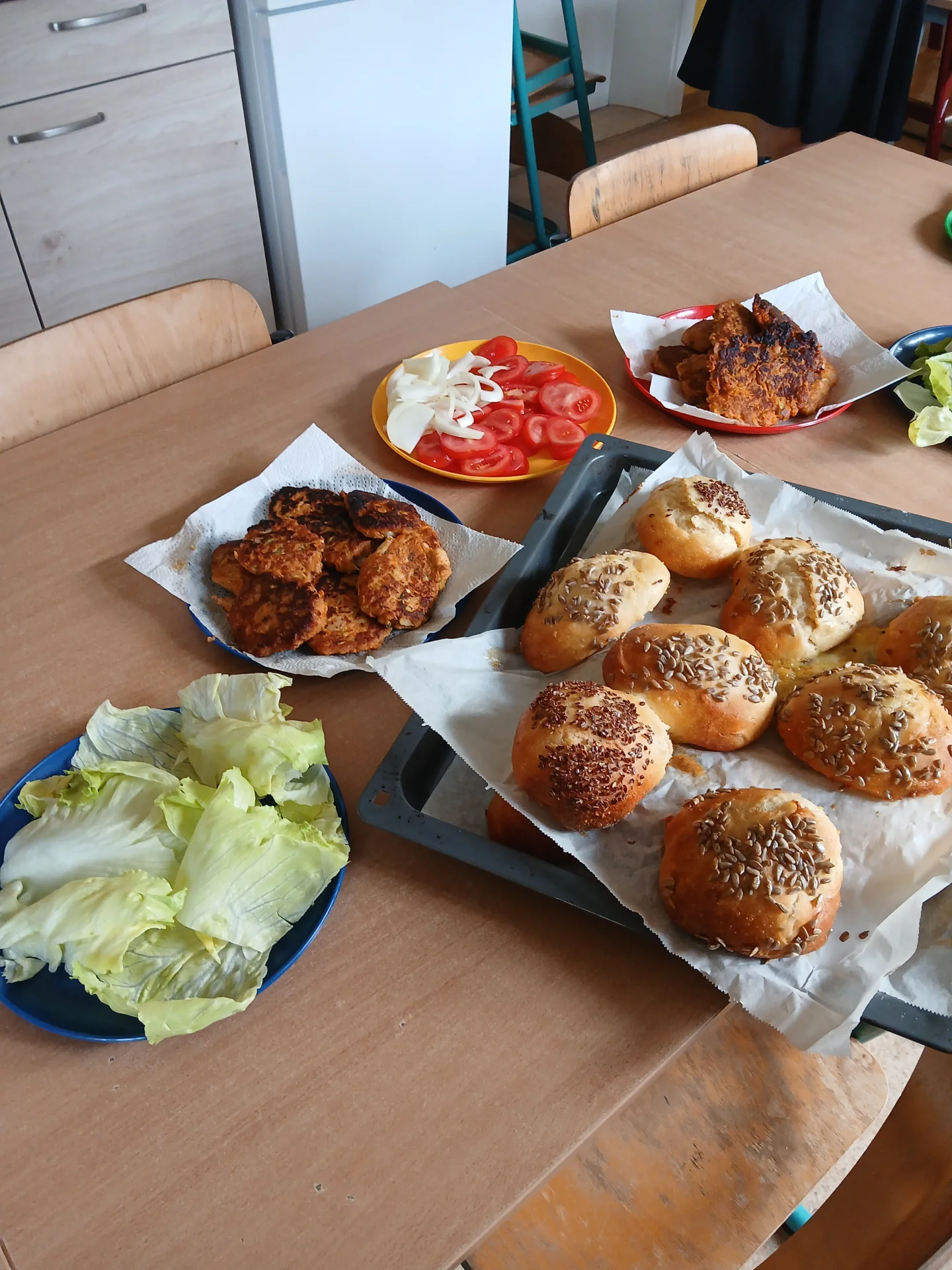 selbstgemachte Veggie-Burger