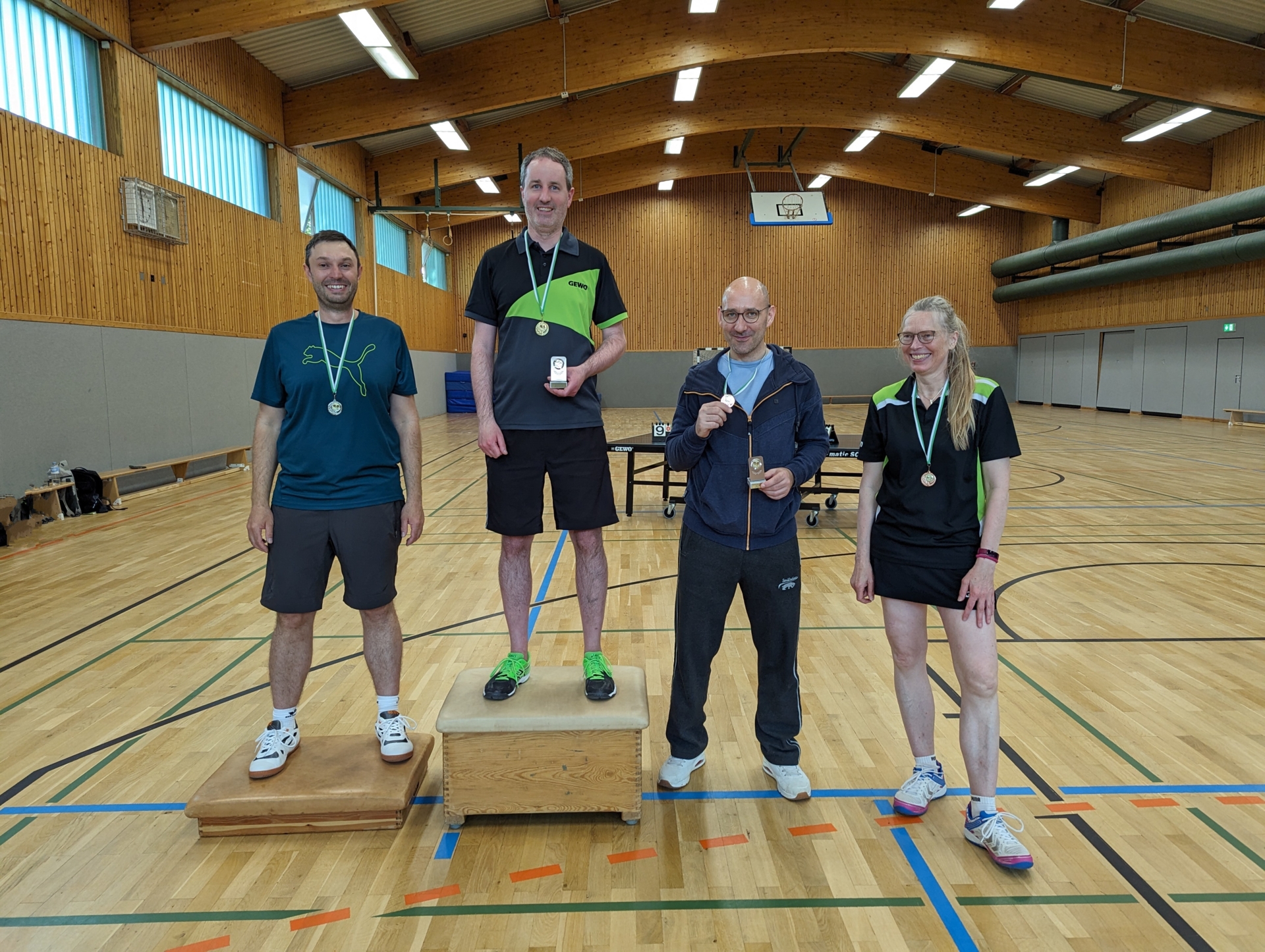 Podium Einzelkonkurrenz Trostrunde