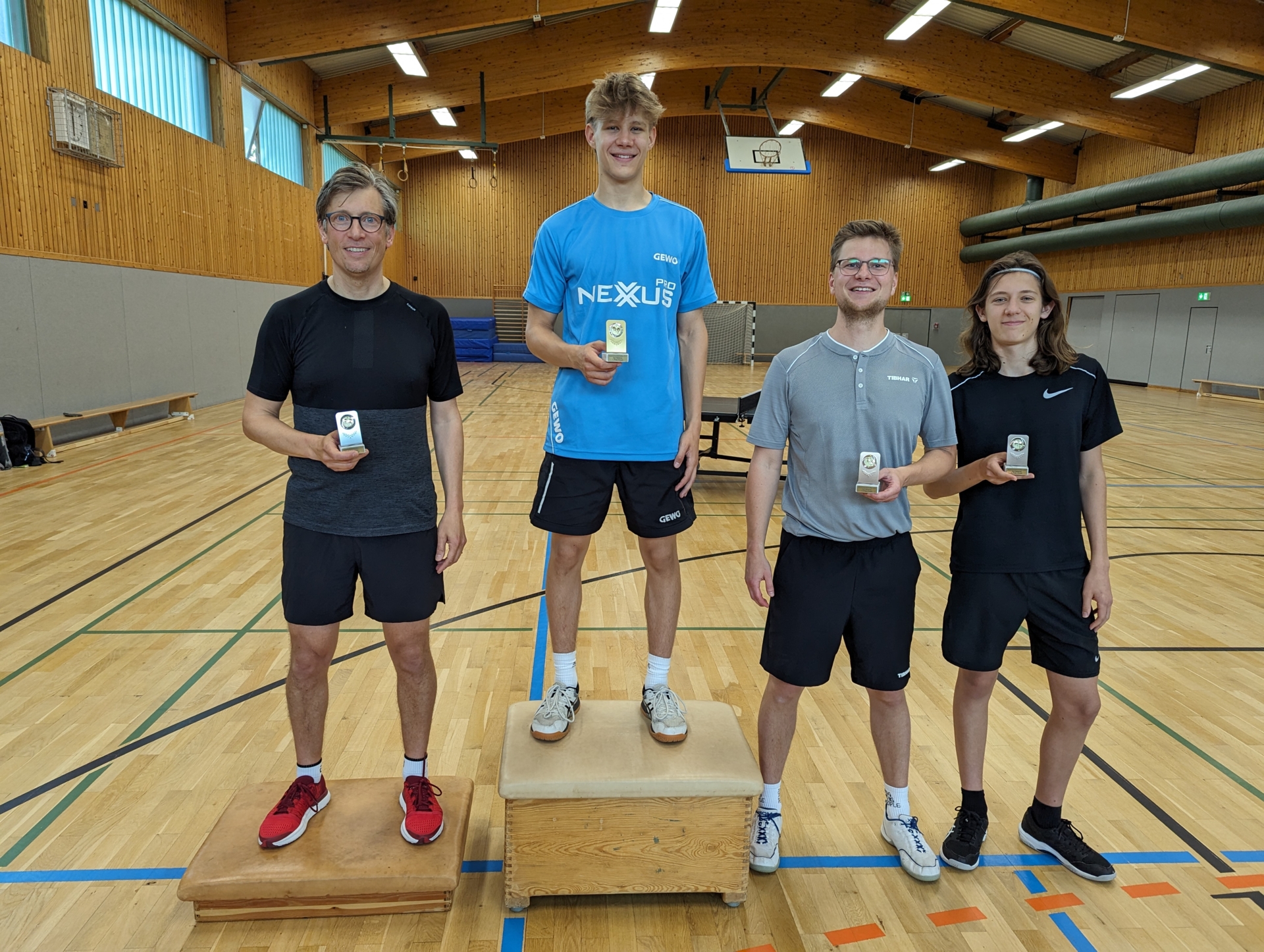 Podium Einzelkonkurrenz Hauptrunde