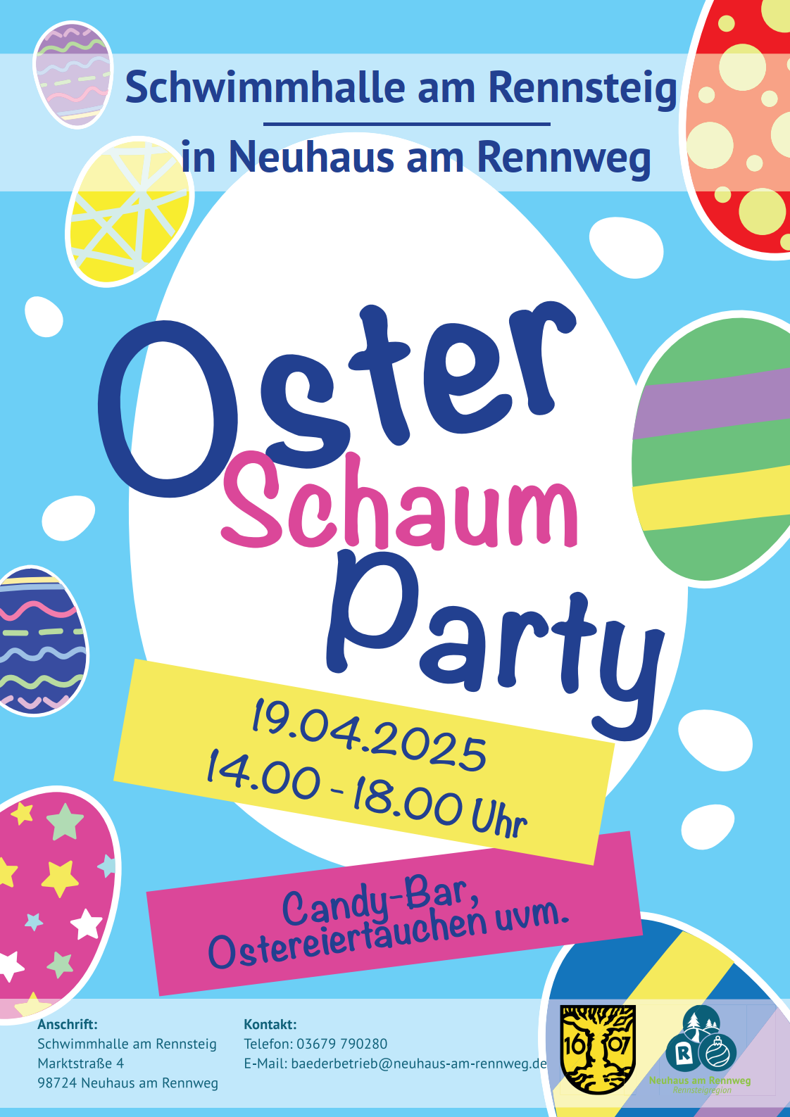 Osterschaumparty in der Schwimmhalle