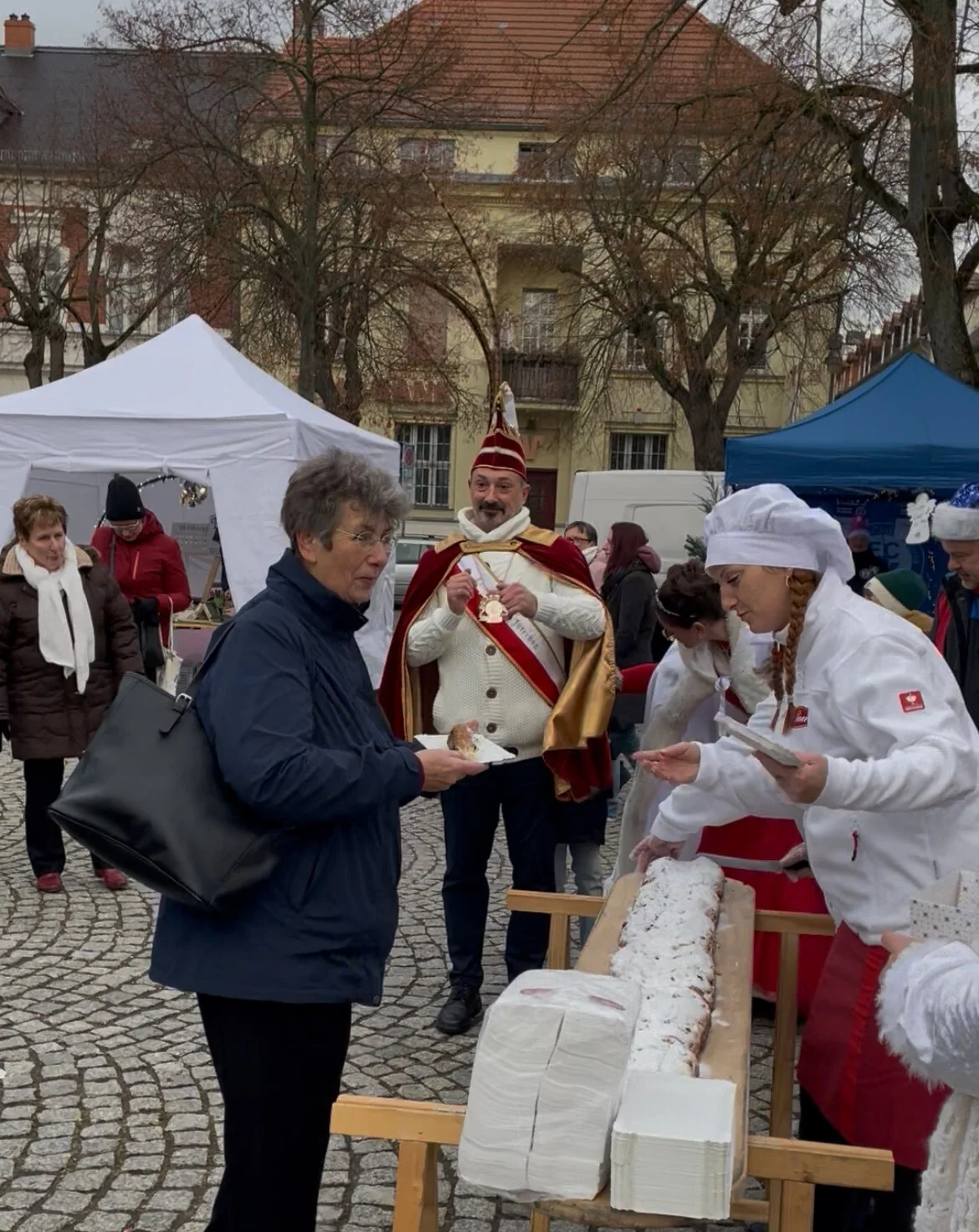 Stollenanschnitt Bäckerei Bubner