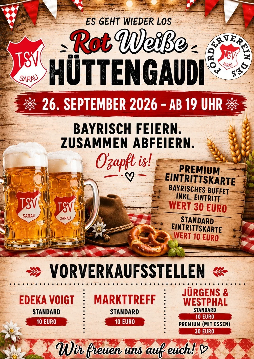 Aushang Hüttengaudi 2026