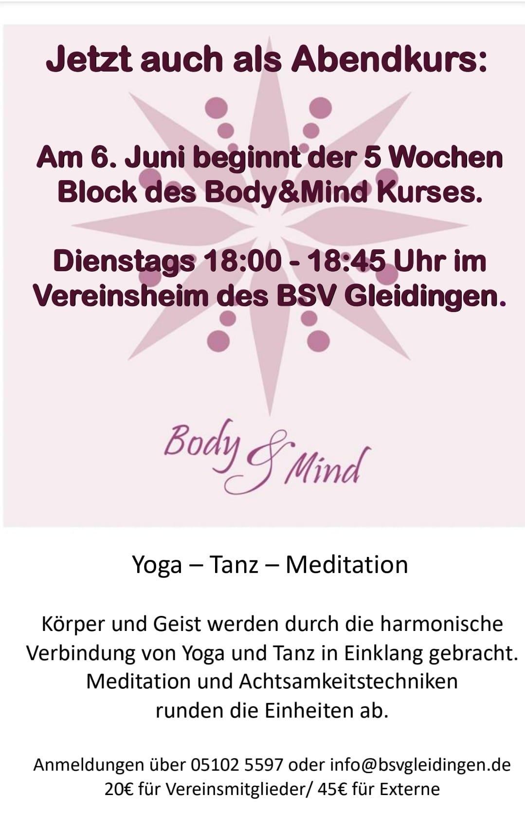 Body&Mind Flyer