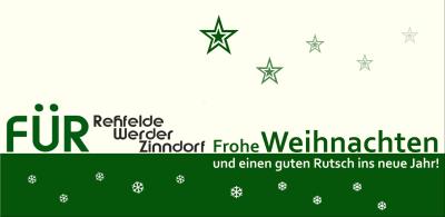 Foto zur Meldung: Weihnachtsgruß der Fraktion FÜR Rehfelde, Werder und Zinndorf