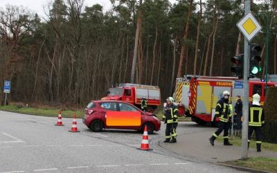 Unfall in Damsdorf (Bild vergrößern)