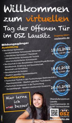 Virtuelle Tage der offenen Tür am Oberstufenzentrum Lausitz am 18. & 19. & 20. Januar 2022 (Bild vergrößern)