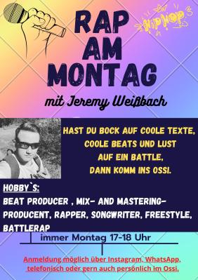 Foto zur Meldung: Rap am Montag Foto zur Meldung: Rap am Montag