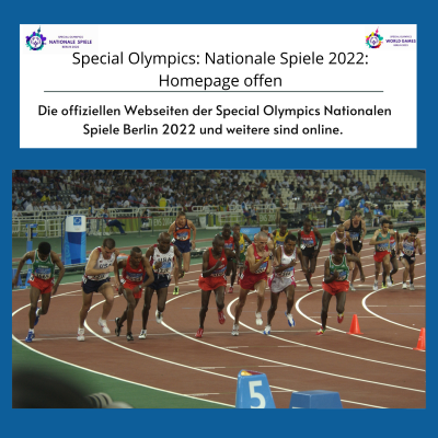 Special Olymics: Nationale Spiele 2022: Homepage offen