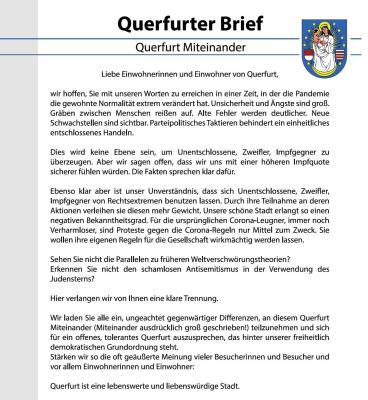 Foto zur Meldung: Bürgermeister Andreas Nette zum Querfurter Brief