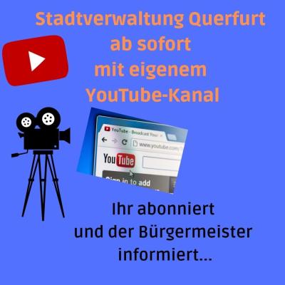 Stadtverwaltung Querfurt mit eigenem YouTube-Kanal
