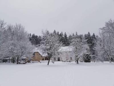 Winterschneeschuhrundwanderung bei Schönwald über Steinbruch, Sandgrube zum Pfarrhaus und Kleppermühle (Bild vergrößern)