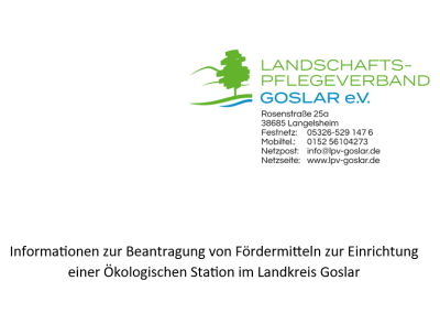 Informationen zum Antrag "Ökologische Station" (Bild vergrößern)