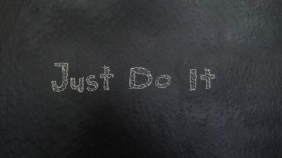 Kreide Schriftzug - Just Do It (Bild vergrößern)