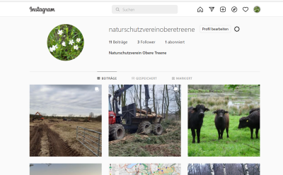 Jetzt Neu: Der Naturschutzverein ist jetzt auch bei Instagram zu finden