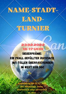 Foto zur Meldung: Name Stadt Land Turnier Foto zur Meldung: Name Stadt Land Turnier