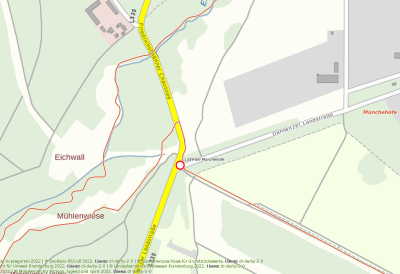 Meldung: L 339: Leitungsbau und Fahrbahnerneuerung bei Münchehofe