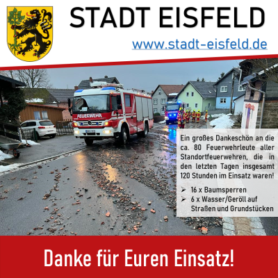 Danke für Euren Einsatz! (Bild vergrößern)