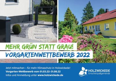 Foto zur Meldung: Mehr Grün statt Grau – Vorgarten-Wettbewerb 2022
