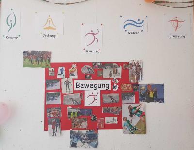 Projekt „Kneipp im Dorf - Kneipp in der Schule“ - Element Bewegung