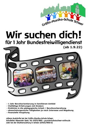 Meldung: Bundesfreiwilligendienst an der GMS
