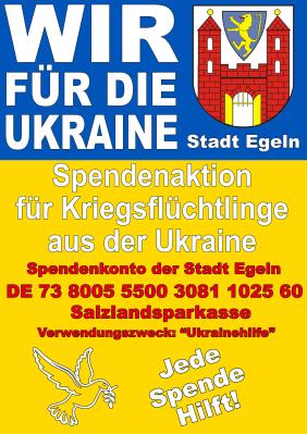 Unterstützung für Ukraineflüchtlinge - Spendenkonto eingerichtet