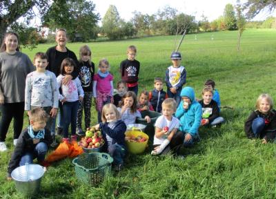 Meldung: Grundschüler lernen im Freien