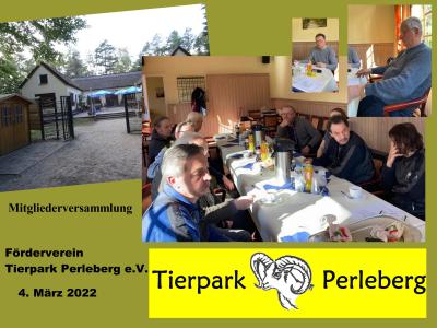 Mitgliederversammlung des Fördervereins Tierpark Perleberg e.V.
