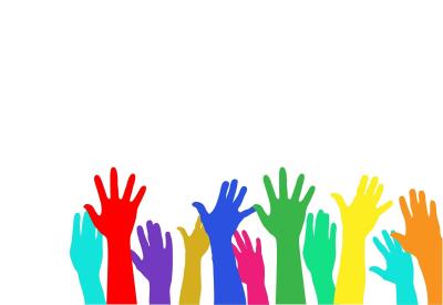 pixabay | Verschiedenfarbige Hände zeige nach oben