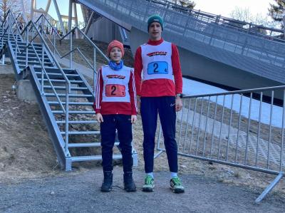 Vorschaubild zur Meldung: Moritz Terei und Florian Fechner beim Schülercup in Oberhof