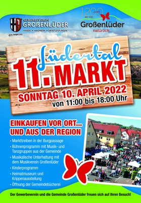 Lüdertalmarkt in Großenlüder am 10. April 2022