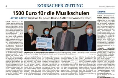 1.500 Euro für die Musikschulen (Bild vergrößern)