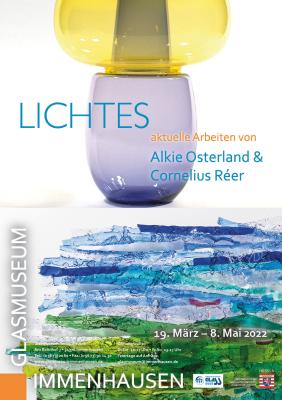 Plakat zur Ausstellungseröffnung "LICHTES"