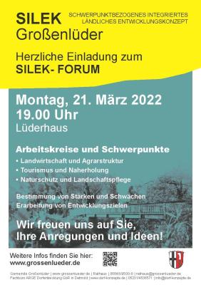 Einladung zum SILEK-FORUM Großenlüder am 21.03.2022