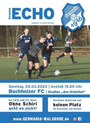 Ausgabe Nr.10 Buchholzer FC 20.03.2022 (Bild vergrößern)