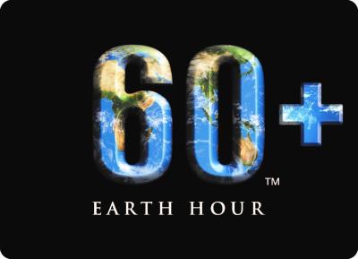 : Das Earth Hour-Logo: Die "60" im Earth Hour-Logo steht für die 60 Minuten pro Jahr, in denen die Lichter symbolisch ausgeschaltet werden, um ein Zeichen für mehr Klimaschutz zu setzen. 2011 wurde das „+“ hinzugefügt. So entstand ein Symbol, das Menschen aus der ganzen Welt zu einem globalen Engagement inspiriert, befähigt und vereint - das ganze Jahr über, nicht nur für eine Stunde. (Bild vergrößern)