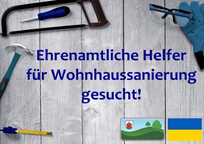 Ehrenamtliche Helfer für Wohnhaussanierung gesucht (Bild vergrößern)