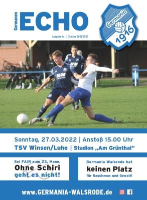 Ausgabe Nr.11 TSV Winsen/Luhe 27.03.2022