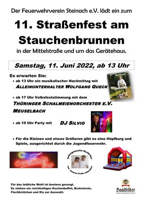11.06.2022 Straßenfest am Stauchenbrunnen in der Mittelstraße