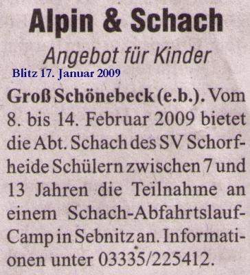 Alpin & Schach - Angebot für Kinder - Blitz (Bild vergrößern)