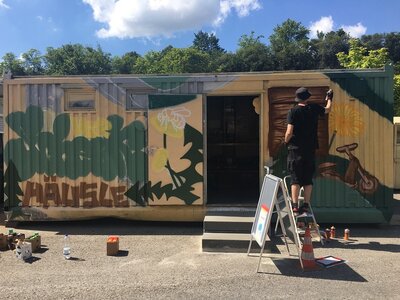 Graffitti-Aktion in Malmsheim (Bild vergr&ouml;&szlig;ern)