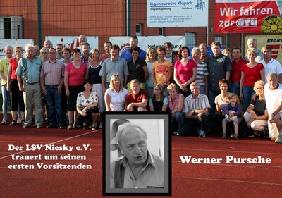 Foto zur Meldung: Nachruf für Werner Pursche - erster Vereinsvorsitzender des LSV Niesky e.V.