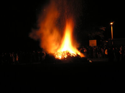 Osterfeuer in Querfurt