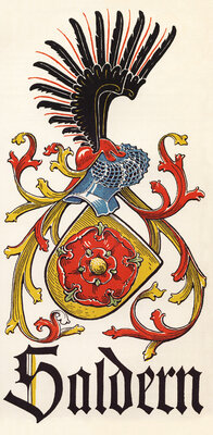 Zeichnung von Otto Hupp | Wappen der Familie v. Saldern, 1913