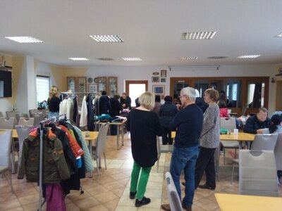 Treffen der Flüchtlingsinitiative im Sport- und Gemeindezentrum Rädel