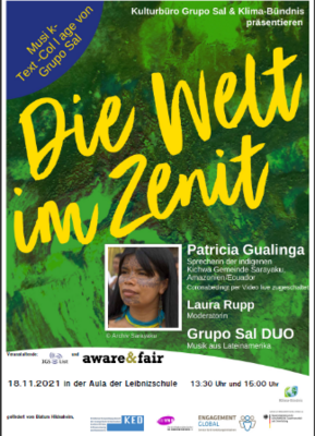 Patricia Gualinga und Grupo Sal mit „Welt im Zenit“ in Hannover (Bild vergrößern)