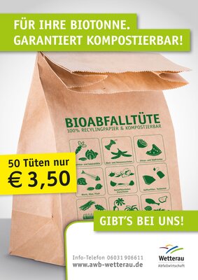 Kompostierbare Bioabfalltüten jetzt auch im Rathaus erhältlich