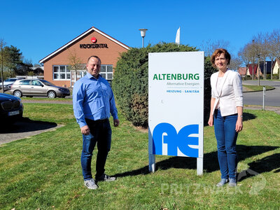 Guido Altenburg und Sabine Kadasch: Das Unternehmen AE Alternative Energien besteht seit 15 Jahren. Foto: Beate Vogel