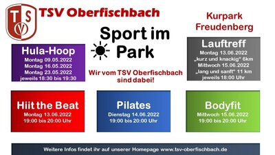Sport im Park - Angebot für alle im Kurpark Freudenberg
