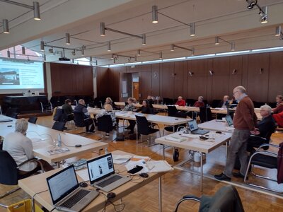 Mitgliederversammlung der LAG Grünes Band im Landkreis Helmstedt am 05.04.2022 in Schöningen. (Bild: Amtshof Eicklingen Planungsgesellschaft)
