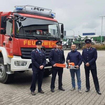 Feuerwehr Ebersbach bedankt sich bei der Firma city forest GmbH